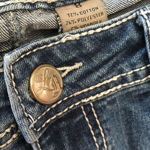 Girls 8 LA Blue Denim Jeans ND Weekend Used Cow Girl